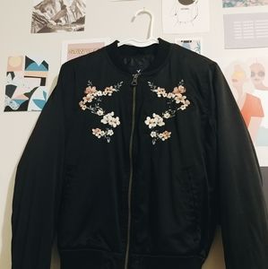 Floral bomber jacket